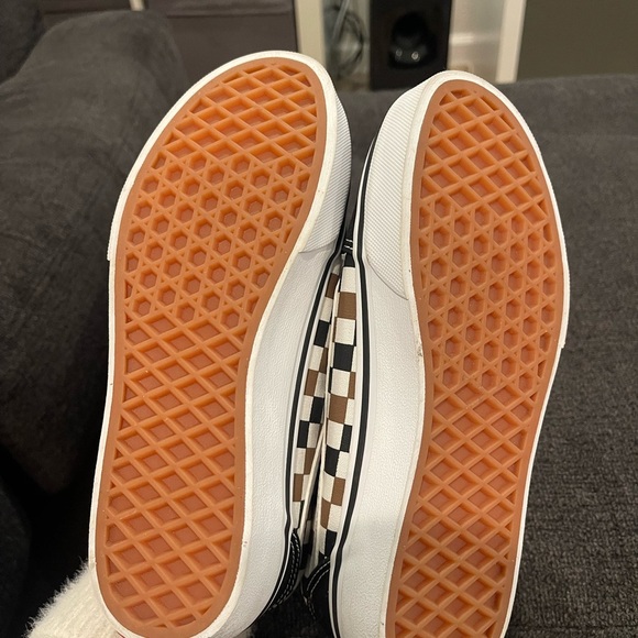 Vans Kids Black and Brown Checkered Sneakers - Picture 5 of 6